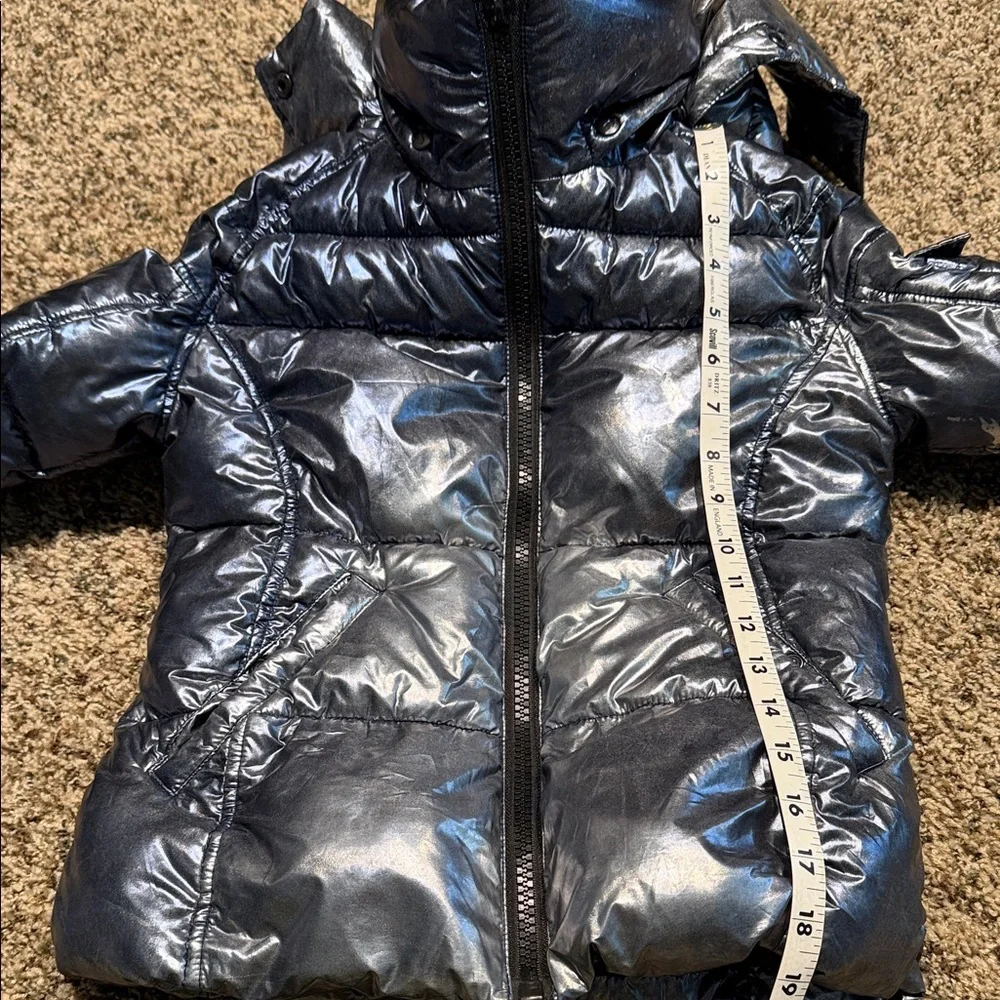 Metallic Kids Puffer Jacket